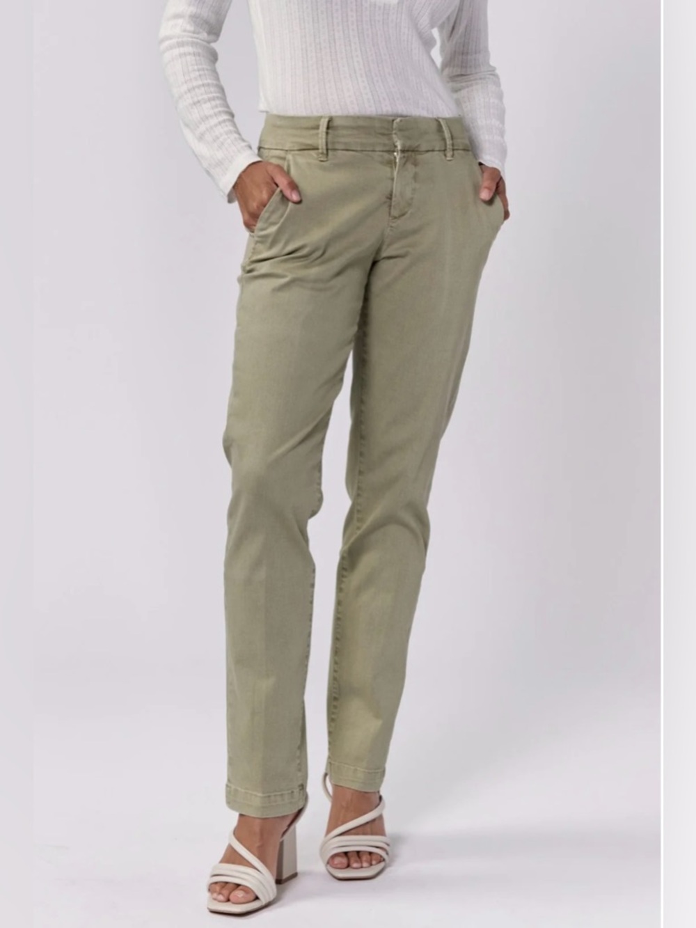 NWT Dear John Women’s Size 29 Hampton Green Abbey Stone‎ Trouser Pants